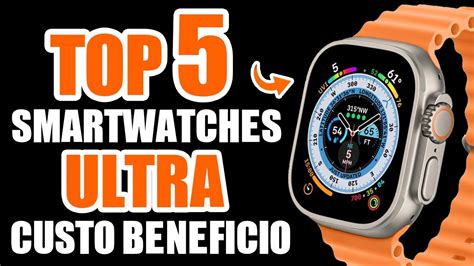 TOP 5 Melhores SMARTWATCHES Estilo Apple Watch ULTRA Custo Benefício