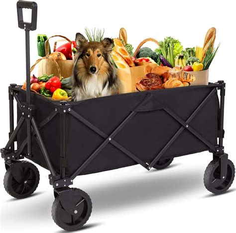 foldable wagon collapsible folding cart portable utility pull carts