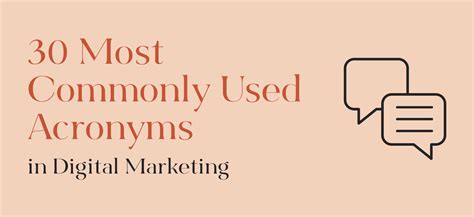 30 Most Commonly Used Acronyms In Digital Marketing Buzzshift