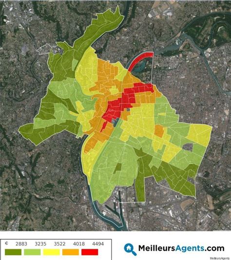 La Carte Des Prix De Limmobilier à Lyon Et Dans Dix Autres Grandes