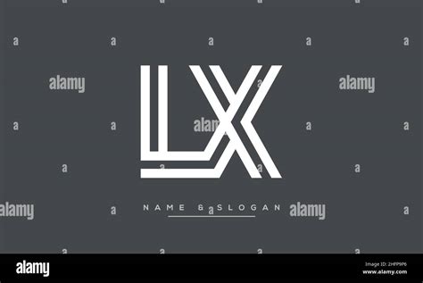 Modern Abstract Letter Lx Xl Logo Design Minimal Lx Xl Initial Based