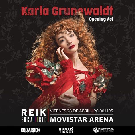 Karla Grunewaldt abrirá el show de Reik en Movistar Arena Expectador