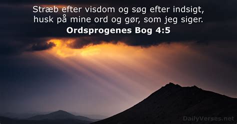 Den 29 November 2023 Dagens Bibelvers Ordsprogenes Bog 4 5