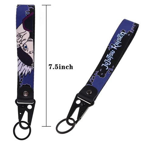 Viking Berserk Anime Lanyard Keychain Jujutsu Kaisen Key Holder Jewelry