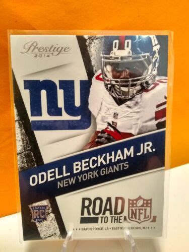 Odell Beckham Jr Panini Prestige Rookie Road The The Nfl New