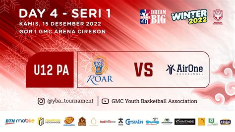 LIVE ROAR JAKARTA Vs AIRONE JAKARTA YBA TOURNAMENT WINTER 2022