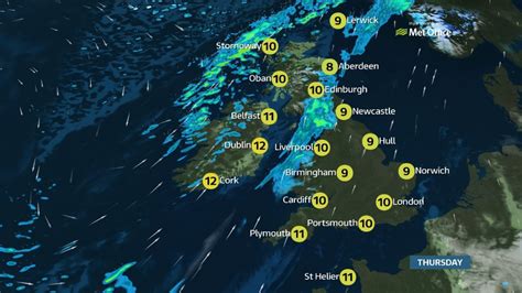 Thursday S Weather Cloudy And Mild With Outbreaks Of Rain Itv News