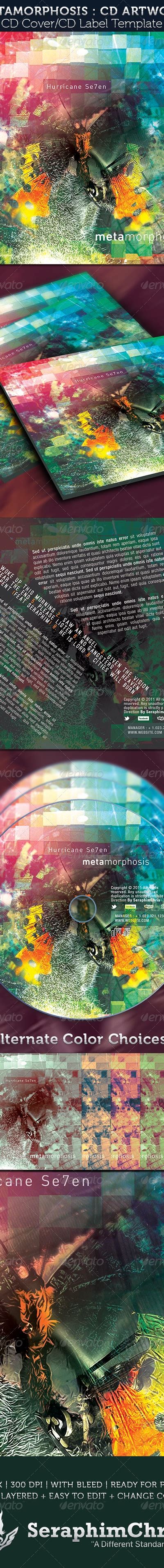 Metamorphosis Cd Cover Artwork Template Print Templates Graphicriver