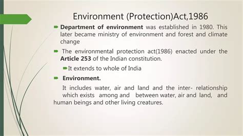 Environmental Protection Act1986 Ppt