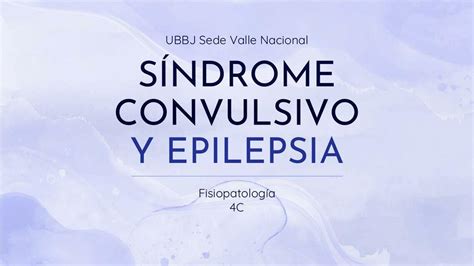 Síndrome Convulsivo y Epilepsia Mafer González uDocz