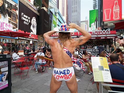 Robert John Burck Better Known As The Almost Naked Cowboy Street