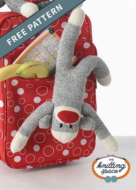 Sweet Knitted Sock Monkey Free Knitting Pattern