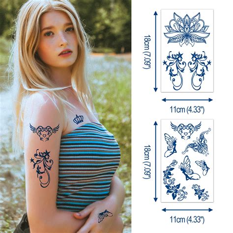 Buy Aresvns Semi Permanent Tattoos For Women Teen Girls Waterproof And