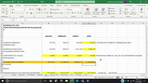 Tutorial Determinación De Pago Provisional De Una Sociedad Civil Sc