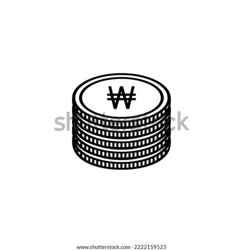 Korea Currency Icon Symbol Won Krw Stock Vector (Royalty Free) 2222159523 | Shutterstock