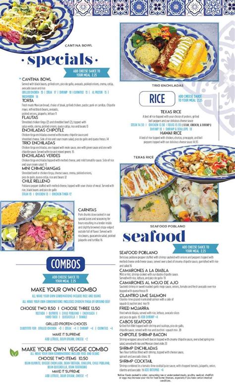 Online Menu Of Azul Tequila Mexican Restaurant Restaurant Ocala