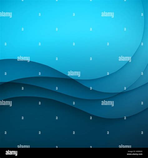 Abstract Vector Background With Blue Smooth Color Wave Blue Wavy Lines Stock Vector Image And Art