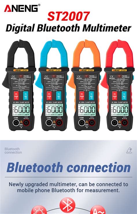 Wholesale Aneng St Digital Bluetooth Multimeter Clamp Rms Dc Ac