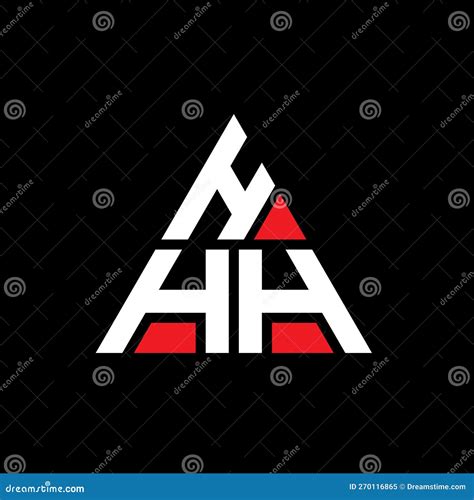 Hhh Triangle Letter Logo Design With Triangle Shape Hhh Triangle Logo