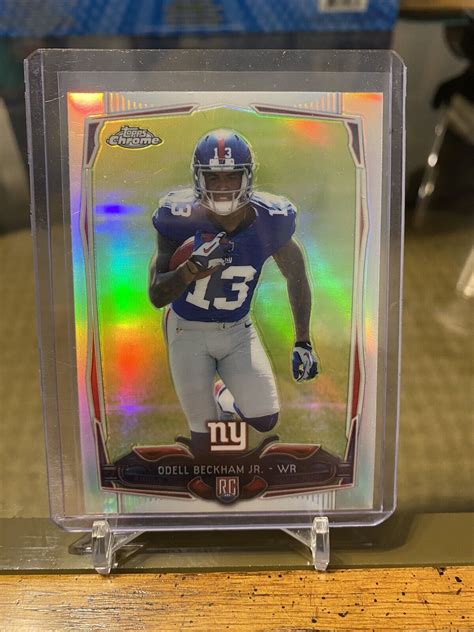 Topps Chrome Odell Beckham Jr Rookie Refractor Ebay