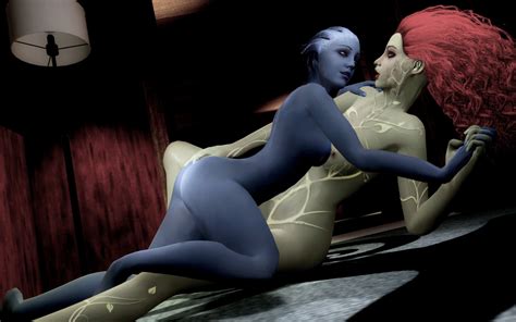 Rule 34 2girls 3d Asari Batman Arkham Asylum Batman Series Bioware Completely Naked