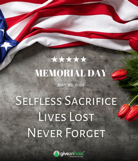 Memorial Day Honoring The Fallen Give An Hour