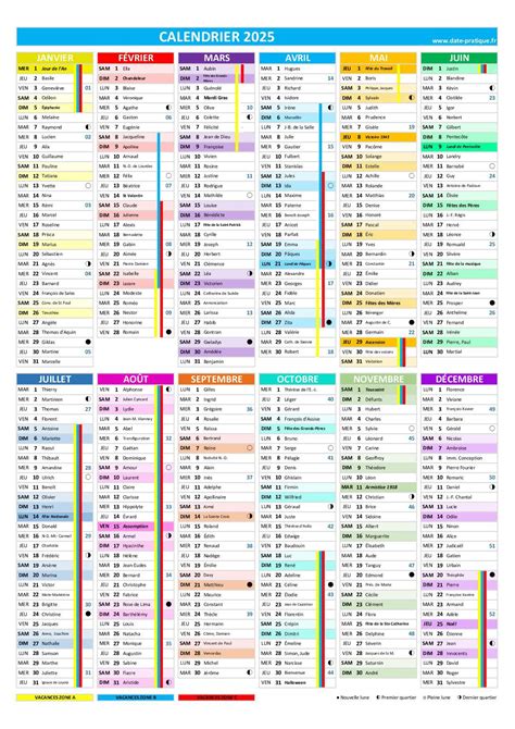 Calendrier Annuel Semestriel Et Trimestriel Date Pratique Fr