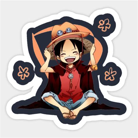 Luffy Happy Face - Luffy Happy Face - Sticker | TeePublic