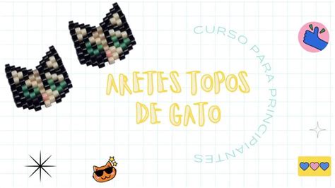 Aretes Topos De Gato En Miyuki Delica Principiantes Paso A Paso Brick