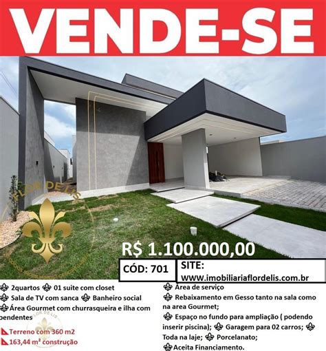 Casa A Venda No Jardim Belo Horizonte Sinop Mt Imobiliária Flor De