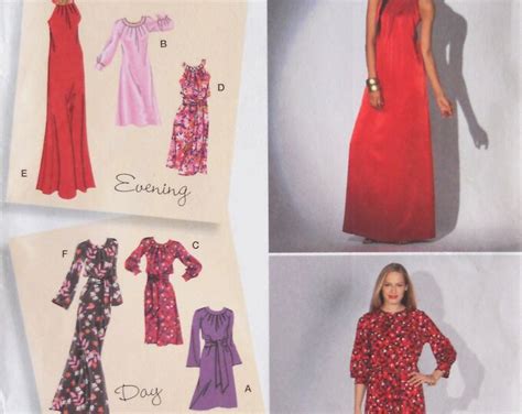 Simplicity 8190 Misses Dress Pattern Loose Fit Dress Pattern Maxi