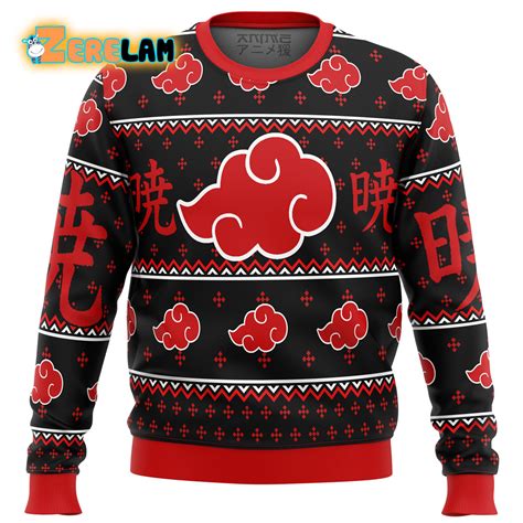 Akatsuki Naruto Christmas Ugly Sweater Zerelam