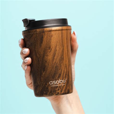 Thermobecher Asobu Coffee Compact Wood 380 Ml