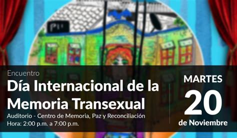 Conmemoración Del Día Internacional De La Memoria Transexual Alta