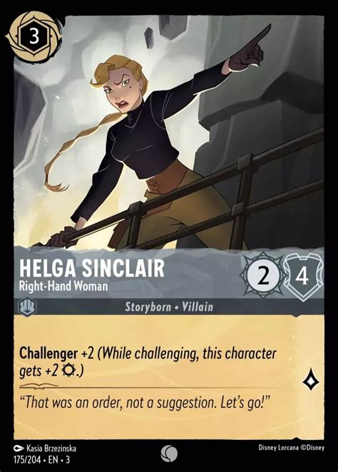 Helga Sinclair Right Hand Woman Lorcana Card Lorcana Gg