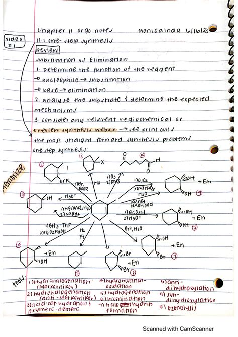 Orgo Ch 11 Notes Jun 17 2023 CHEM 3750 WMU Studocu