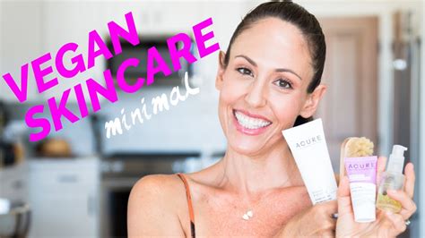 My Minimal Vegan Skin Care Routine Vegan Michele Youtube