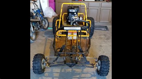 Go Kart Project Predator 420cc Torque Converter Mud Tires Light Bar Youtube