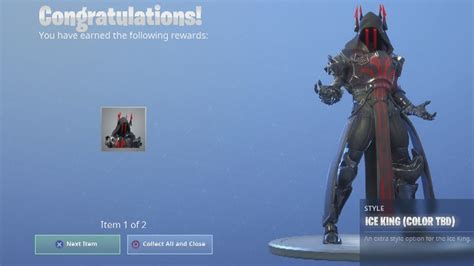 Stage 3 Red The Ice King Max Tier 100 Skin Upgrade Fortnite Season 7 Ice King Challenges