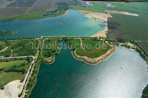 Luftaufnahme W Rbzig Baggersee Und Kies Tagebau Der Mitteldeutsche