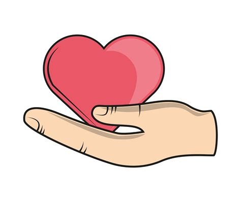 Hand Holding A Heart Vector Art At Vecteezy