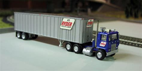 Ryder Truck Lines Ford W 9000 Truck Tractor 40 Trailer