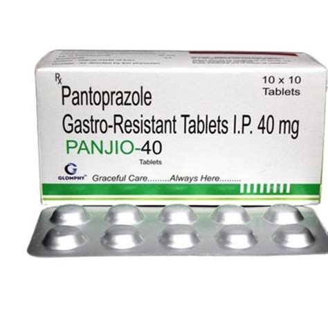 Treat Stomach Esophageal Problems Gastro Resistant Pantoprazole Tablet 40mg 10x10 Tablet