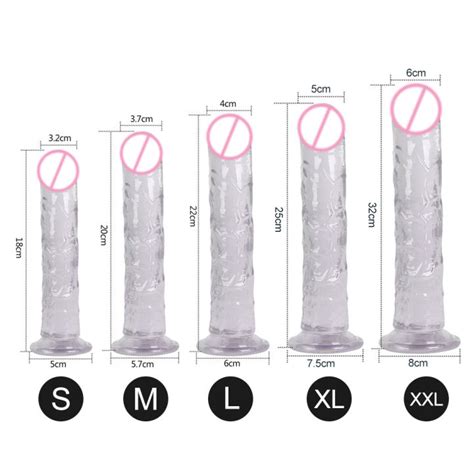 Crystal Dildo Stimulation Penis With Strong Suction Cup Dildo For Female Adult Sex Toys For