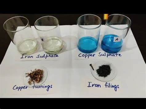 Class7 8 10 Reaction Between Copper Sulphate And Iron Iron Sulphate And