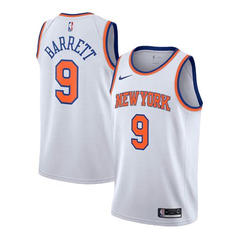 Swingman Rj Barrett 9 New York Knicks Jersey 201920 By Nike White