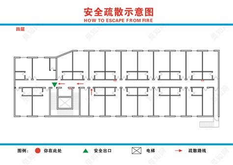 安全疏散疏散平面图图片素材免费下载 觅知网