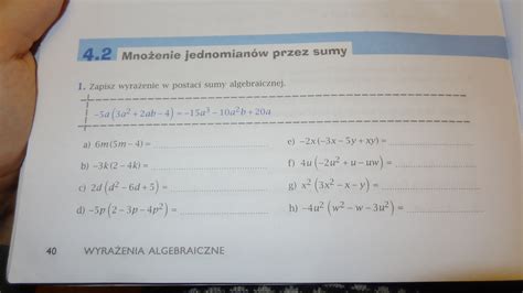 Mno Enie Sum Algebraicznych Zaliczaj Pl