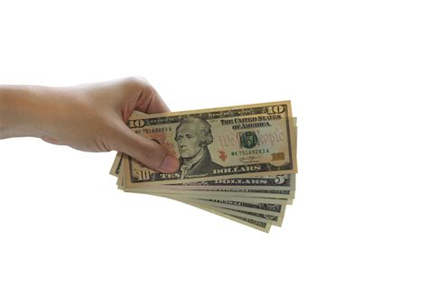 Hand Holding Money Dollars 21008082 PNG