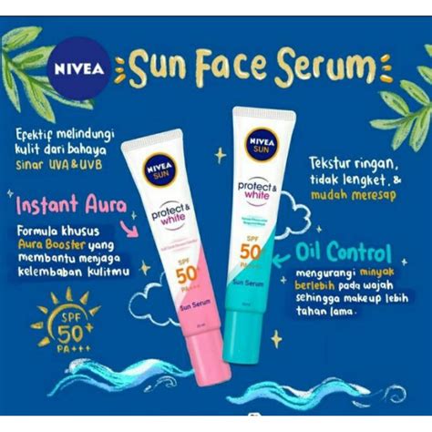 Jual Nivea Sun Face Protection Serum Spf 50 Pa Instant Aura Oil Control 30ml Shopee Indonesia